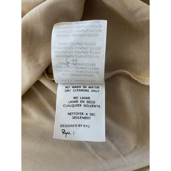 Anthropologie RYU Dress Large Lace Black Beige Lined Style RDA3635-F4T3 Zip Back - Picture 8 of 10